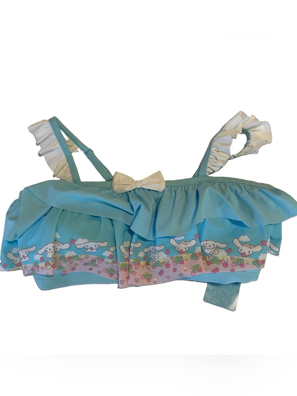 Cinnamoroll Strawberry Ruffle Swim Top Plus Size 18 20 NWT Flounce